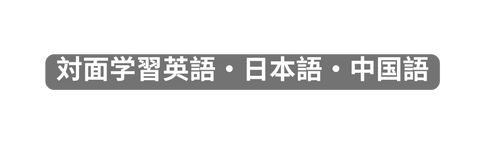 対面学習英語 日本語 中国語